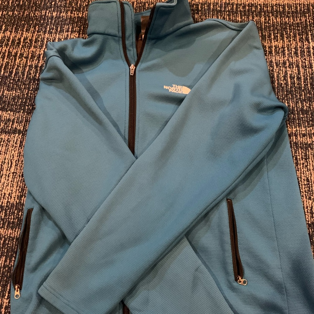 North Face Blue Zip-Up